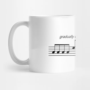 Orchestra Musical Meme Sheet Music Notation Gradually Becomes a Disaster Mug